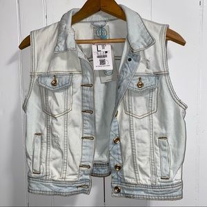Bershka Denim Jacket Vest